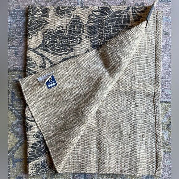 Threshold Jute Botanical Design Throw Rug - Picture 6 of 6